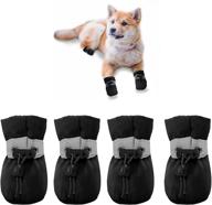 yaodhaod anti-slip dog shoes with reflective straps - paw protector booties for small and medium pets logo