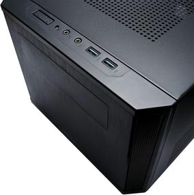 img 2 attached to 🖥️ Fractal Design Core 500 Mini Tower Computer Case - Mini ITX - Enhanced High Airflow and Cooling - Includes 1x 140mm Silent Fan - Brushed Aluminium - Water-Cooling Compatible - Black