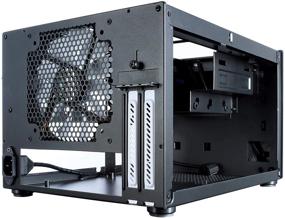 img 1 attached to 🖥️ Fractal Design Core 500 Mini Tower Computer Case - Mini ITX - Enhanced High Airflow and Cooling - Includes 1x 140mm Silent Fan - Brushed Aluminium - Water-Cooling Compatible - Black