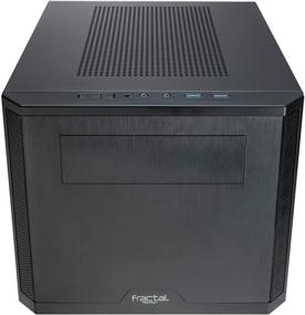 img 3 attached to 🖥️ Fractal Design Core 500 Mini Tower Computer Case - Mini ITX - Enhanced High Airflow and Cooling - Includes 1x 140mm Silent Fan - Brushed Aluminium - Water-Cooling Compatible - Black