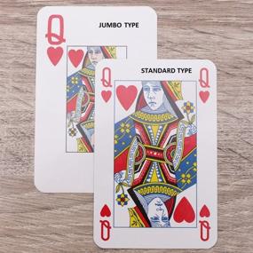 img 2 attached to 🃏 Caspari Double Deck of Bridge Playing Cards: Jumbo Type with Van Gogh's Irises