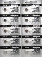 🔋 energizer 377/376 silver oxide 10 batteries - long-lasting power for multiple devices logo