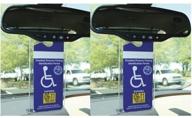 🚗 protective car holder set for handicapped disabled parking placards - closeoutzone (pack of 4) logo