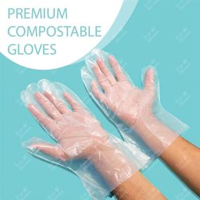 img 3 attached to 🌿 Eco Gloves: Environmentally Friendly Plant-Based Compostable Gloves for Food Preparation and Cleaning