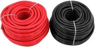 🔒 gs power 10 gauge cca automotive wire - 50 ft red & 50 ft black logo