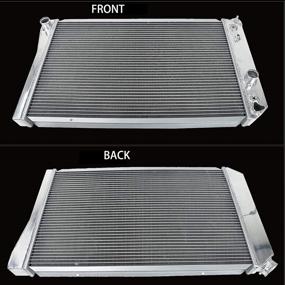 img 1 attached to 🏎️ High-Performance, Full Aluminum 3-Row Core Racing Radiator for 1982-2002 Chevy S-10 Blazer V8 Conversion and 1984-1990 Chevrolet Corvette