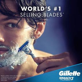 img 1 attached to 🪒 Get a Close and Comfortable Shave with Gillette Mach3 Turbo Cartridges - 4 Count