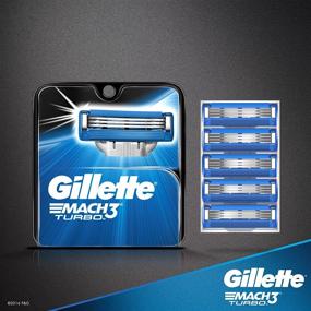 img 3 attached to 🪒 Get a Close and Comfortable Shave with Gillette Mach3 Turbo Cartridges - 4 Count