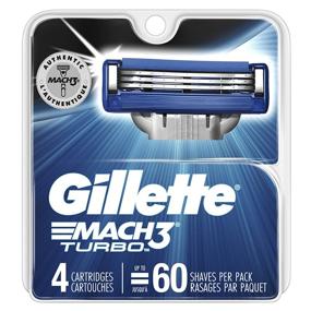 img 4 attached to 🪒 Get a Close and Comfortable Shave with Gillette Mach3 Turbo Cartridges - 4 Count