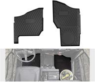 🔒 ranger xp 1000 front floor mats: all-weather protection liners for polaris ranger xp 1000 crew 2018-2022 (replace # 2882780) logo