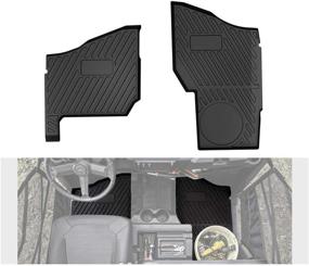 img 4 attached to 🔒 Ranger XP 1000 Front Floor Mats: All-Weather Protection Liners for Polaris Ranger XP 1000 Crew 2018-2022 (Replace # 2882780)