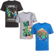 👕 black boys' clothing - minecraft creeper characters t-shirt for tops, tees & shirts logo