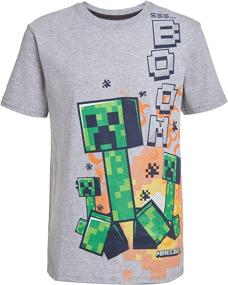 img 1 attached to 👕 Black Boys' Clothing - Minecraft Creeper Characters T-Shirt for Tops, Tees & Shirts