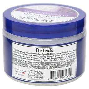 img 1 attached to Pack of 2 Dr Teal's Exfoliate & 🧖 Renew Lavender Epsom Salt Body Scrub - 16 oz