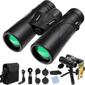 img 4 attached to 🔭 ALOVVE SEBIDER 12x42 Binoculars for Adults – HD Professional Binoculars for Bird Watching, Travel, Hunting, Concerts, and Sports – BAK4 Prism FMC Lens – Includes Tripod, Phone Holder, Photography Carrying Bag