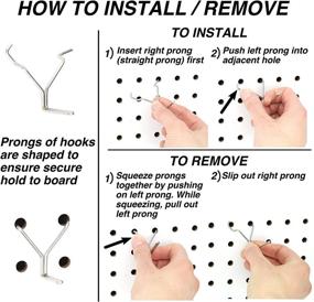 img 1 attached to Inch Stainless 🔗 Steel L Hook for Pegboard