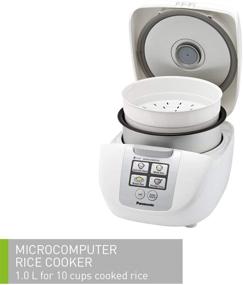 img 3 attached to 🍚 Panasonic 5 Cup Rice Cooker - Fuzzy Logic, One-Touch Cooking for Brown, White, Porridge, Soup - SR-DF101 (White) - 1.0 Liter Capacity