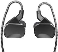 bqeyz bq3 hifi earbuds metal housing sport headset 3 balanced armature 2 dynamic drivers earphone (black without mic) logo