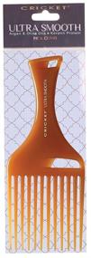 img 1 attached to Cricket Ultra Smooth Hair Pick Comb with Argan Oil, Olive Oil, and Keratin for Enhanced Hair Care