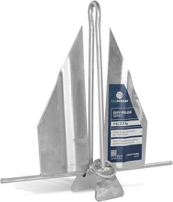 img 4 attached to ⚓ Five Oceans Easy-Release Danforth Style Fluke Anchor Series: Hot Dipped Galvanized Steel with Slip Ring Shank - Available in Multiple Sizes