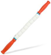 🚀 thestick travel stick: 17"l, red handles, therapeutic body massage for flexibility & muscle recovery, myofascial release aid logo