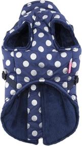 img 3 attached to 😍 Pinkaholic NY Miss Dotty Winter Fleece Vest in Small Navy - Cozy and Chic!