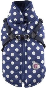 img 4 attached to 😍 Pinkaholic NY Miss Dotty Winter Fleece Vest in Small Navy - Cozy and Chic!