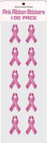 img 1 attached to 🎀 Official Breast Cancer Helmet Pink Ribbon Stickers - Pack of 100