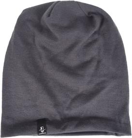 img 2 attached to 🧢 VECRY Oversized Slouch Beanie for Men – Slouchy Skullcap with Large Baggy Fit