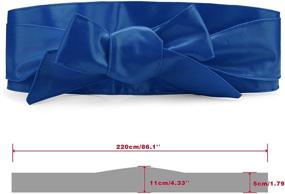 img 2 attached to Allegra Ladies Leather Bowknot Waist Women's Accessories