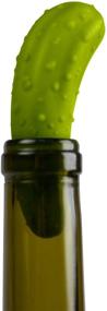 img 2 attached to 🥒 Genuine Fred PICKLED Wine Stopper - Green, 3.5" Tall for Preserving Wine