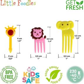 img 3 attached to 🥕 GET FRESH Food Picks for Kids: 30-Piece Animal Bento Deco Set - Perfect for Baby Showers, Kids Parties, and Bento Lunch Decorations