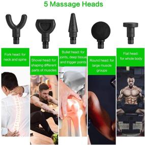 img 2 attached to XFITONWAY Deep Tissue Percussion Muscle Massager: Powerful Massage Gun for Athletes, Self Fitness, and Muscle Recovery