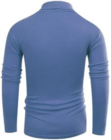 img 2 attached to 👕 Beauhuty Mens Lightweight Turtleneck Pullover: Stylish & Comfortable T-Shirt