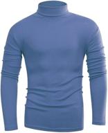 👕 beauhuty mens lightweight turtleneck pullover: stylish & comfortable t-shirt logo