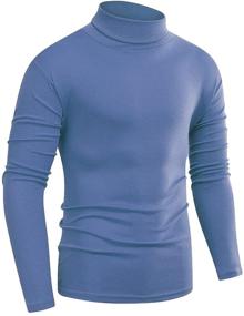 img 3 attached to 👕 Beauhuty Mens Lightweight Turtleneck Pullover: Stylish & Comfortable T-Shirt