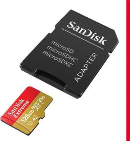 img 3 attached to 📸 SanDisk 128GB Extreme microSDXC UHS-I память с адаптером - До 160Мб/с, Класс 10, U3, Класс скорости видео 30 (V30), 4K Ultra HD, Класс производительности приложений 2 (A2), Micro SD - Модель: SDSQXA1-128G-GN6MA