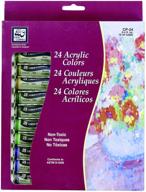 🎨 loew-cornell acrylic paints (24/pkg) - assorted colors, 12 milliliters logo