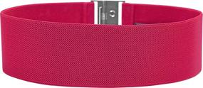 img 3 attached to BlackButterfly Elastic Stretch Waistband Vertical Women's Accessories and Belts