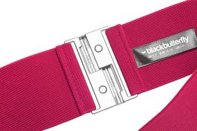 img 1 attached to BlackButterfly Elastic Stretch Waistband Vertical Women's Accessories and Belts