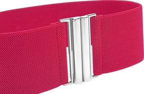 img 2 attached to BlackButterfly Elastic Stretch Waistband Vertical Women's Accessories and Belts