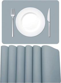 img 4 attached to 🧼 Washable Waterproof MORROLS Resistant Placemats – Ideal for Convenience and Durability