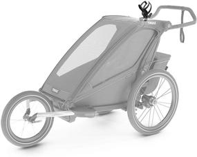 img 1 attached to 🏃 Thule Stroller Cup Holder/Bottle Cage Jogging Strollers, Black: Stay Hydrated on the Go!