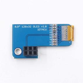 img 1 attached to 🔵 DIYmall PiOLED 0.91 дюймовый I2C 128X32 SSD1306 OLED дисплей модуль для Raspberry Pi - набор из 2 синих дисплеев