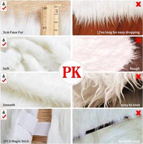 img 2 attached to Exquisite White Plush Luxury Faux Fur Christmas Tree Skirt – Perfect for Elegant Holiday Decorations, Parties, and New Year Celebrations (36 inch Dia)
