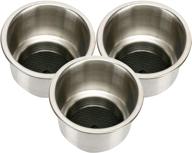 🥤 premium stainless steel cup drink holder with drain for marine boat rv camper - amarine made логотип