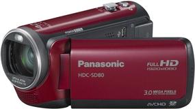 img 3 attached to Panasonic HDC-SD80R HD Camcorder (Red) - SD Card technology (Discontinued model)