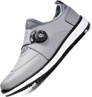 🏌️ waterproof men's golf shoes - spiked and spikeless golf sneakers for men and women by noxnex: slip-on style logo