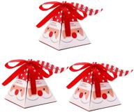 🎁 30 подарочных коробок на рождество – декоративные коробки для конфет и печенья – упаковка подарков санта-клауса для праздников и нового года логотип