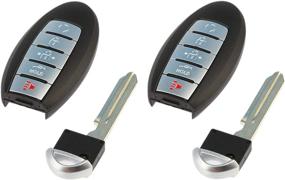 img 1 attached to 🔑 Ключ-брелок для Nissan Altima Maxima 2016-2018 Smart Key Fob Keyless Entry Remote (KR5S180144014 7812D-S180204), набор из 2 штук - улучшенный SEO